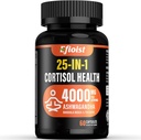 コルチゾールの健康の補足、女性及び人のための25-in-1 Cortisolの減力剤、Ashwagandha、Rhodiola rosea、L-Theanine、気分、焦点、睡眠サポート、2カプセルのためのCortisolの補足
