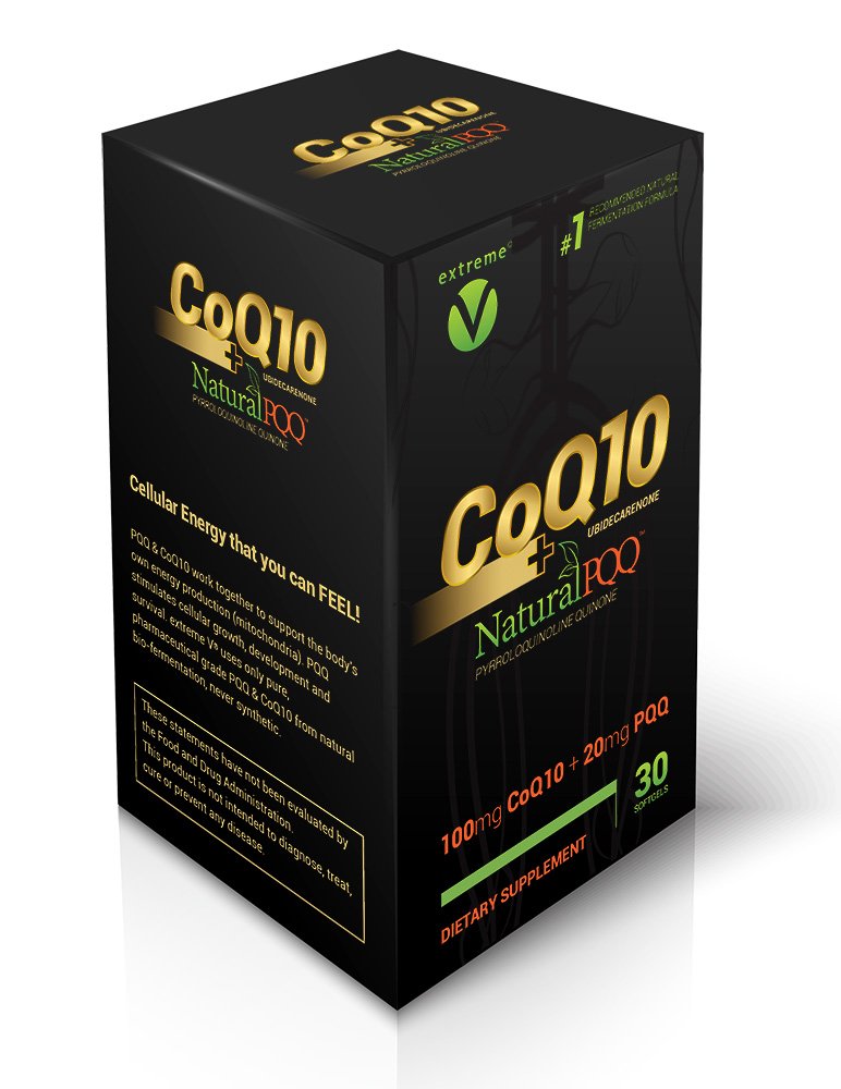CoQ10 QQ - ナチュラルPQQとCoQ10 - ベジタリアンソフトジェル