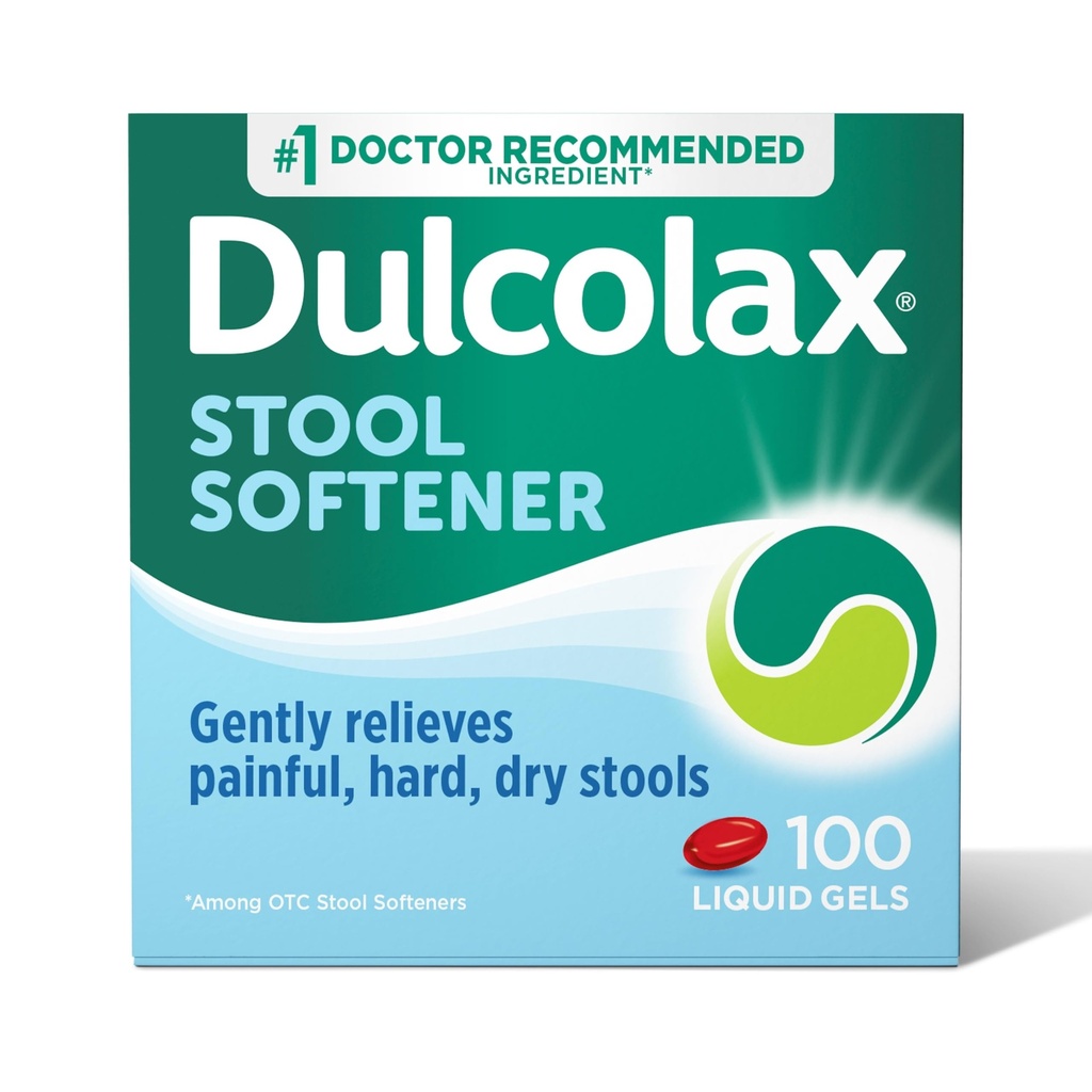 Dulcolaxの腰掛けの軟化剤の乳剤のゲルのカプセル、堅い、乾燥した腰掛け、Docusateナトリウム100のmg、100の計算のための穏やかな便秘の救助