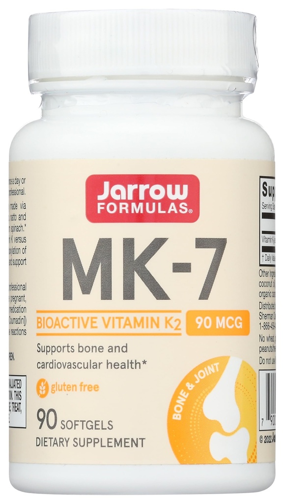 JarrowフォーミュラMK-7、90 mcg、90 Softgels
