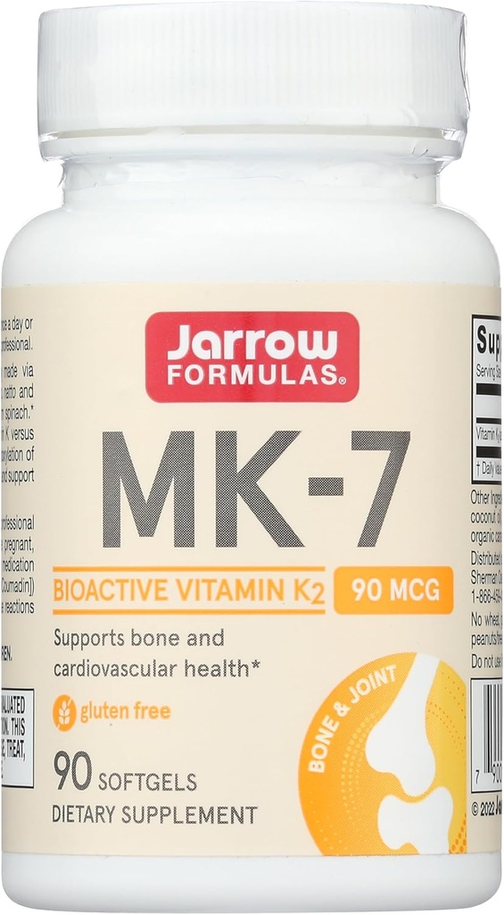 JarrowフォーミュラMK-7、90 mcg、90 Softgels