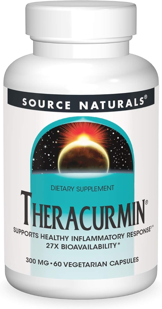 源のNaturalsのTheracurmin、サポート健康な炎症性応答*、300のmg - 60のベジタリアンのカプセル