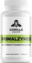 Gorilla Gulps - Primalzymes - 最大強度消化酵素、60ベジギーカプセル