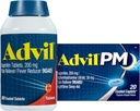 痛みの回復力とフィーバーの減力剤、痛みの軽減のためのIbuprofen 200mg - 300カウント、Advil PM痛みの回復力と夜間の睡眠援助、痛みの軽減とジフェンアミンクエン酸塩のためのIbuprofen - 20カウント
