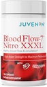 Juvenon BloodFlow-7 Nitrosigine - 最大吸収のための改良式 - 循環ブースター、血圧、コレステロールサポート(180カウント)
