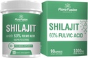 SHILAJITカプセル1000mg - フルヴィク酸とヒマラヤシラジット - ハーブエキスとシラジットサプリメント - シラジットサプリメントカプセル - 男性と女性のためのシラジット - 90カプセル
