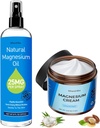 Topical Magnesium Cream for Pain and Sleep,Nighttime Magnesium Lotion for Leg Cramps,Muscle Relaxation,Calm,Deep Hydration for Body & Skin Care - Natural and Safe for Kids.