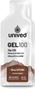 Unived ゲル 100 - 持久力の選手のためのビーガン エネルギー ゲル ランナー & Cyclists - 100kcal - Cocoa ショコ - 50mg カフェイン - パック 6