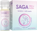 SAGA 有機乳液剤 | 乳母乳サプリメント アダプトゲン – Fenugreek & Milk Thistle | 高バイオアベイラビリティ・高速オンセット | 乳液供給量 | オレンジミモサ 2oz Shots(6パック)