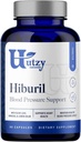 Utzy Naturals Hiburil | 血圧サポートフォーミュラ | オリーブリーフエキス、ハイビスカスエキス、レモンバームエキス | 90カプセル
