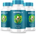 (3パック) DetoxAll 17, DetoxAll 17 フルボディリセット, DetoxAll17 全体的な健康とウェルネスのための栄養補助食品, ブーストエネルギーへの最大強度オールナチュラルピル, Detoxオール 17 レビュー (180 カプセル)