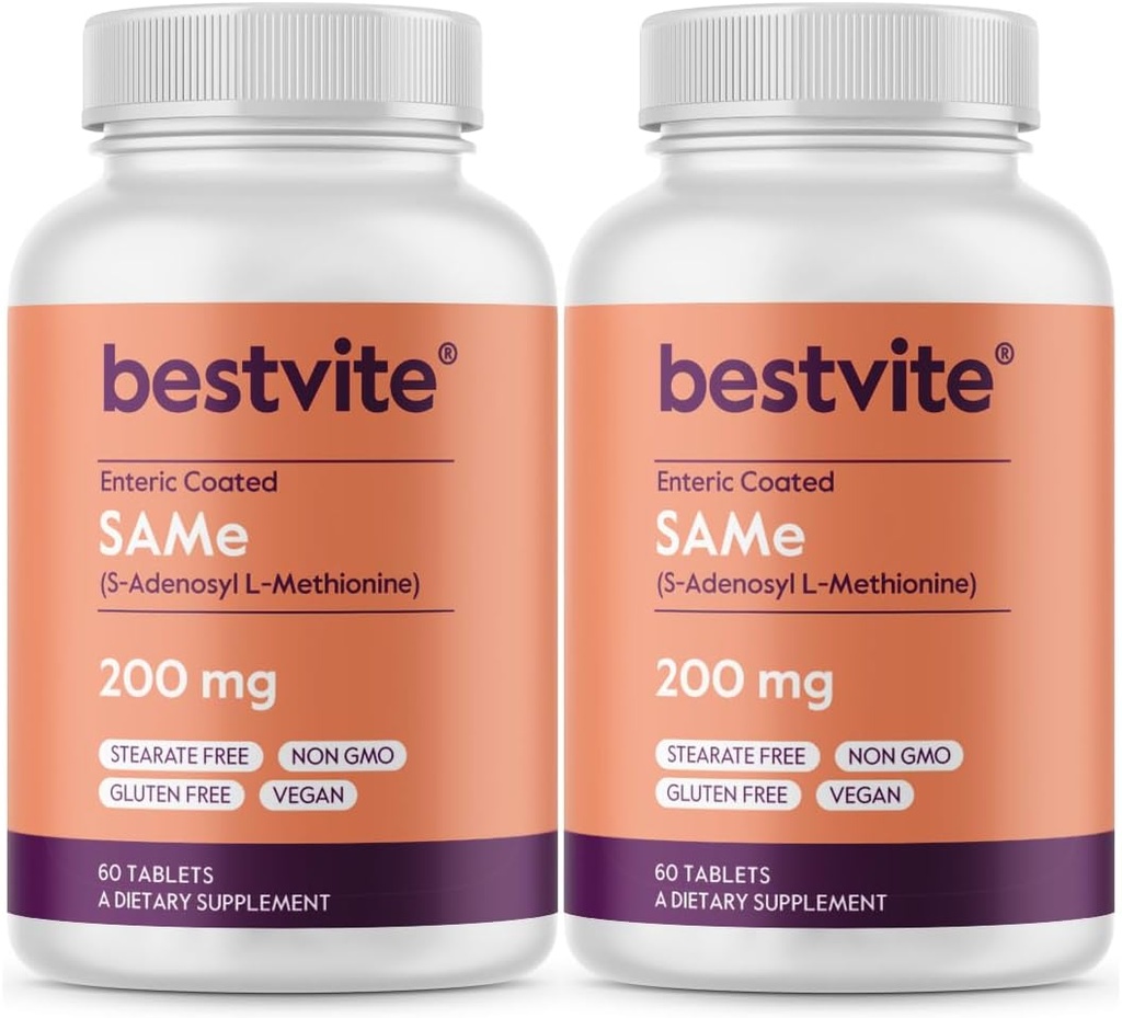 BESTVITE SAM-e 200mg (120錠) (60 x 2) イタリアからの優れた原料