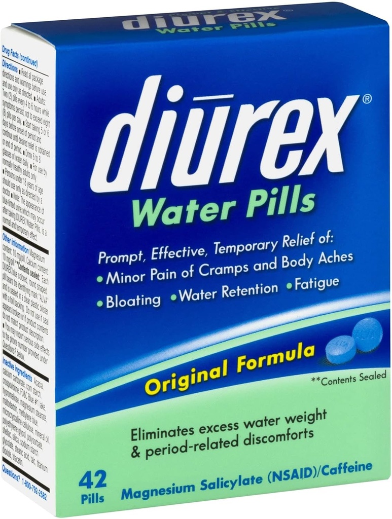 Diurex 水丸薬、42 ct