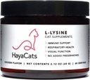 猫のためのHayaCats L-Lysineパウダー - 免疫&呼吸器サポート - 鶏の肝臓とVetフォーミュラサプリメント - 米国製 - 60のサービング