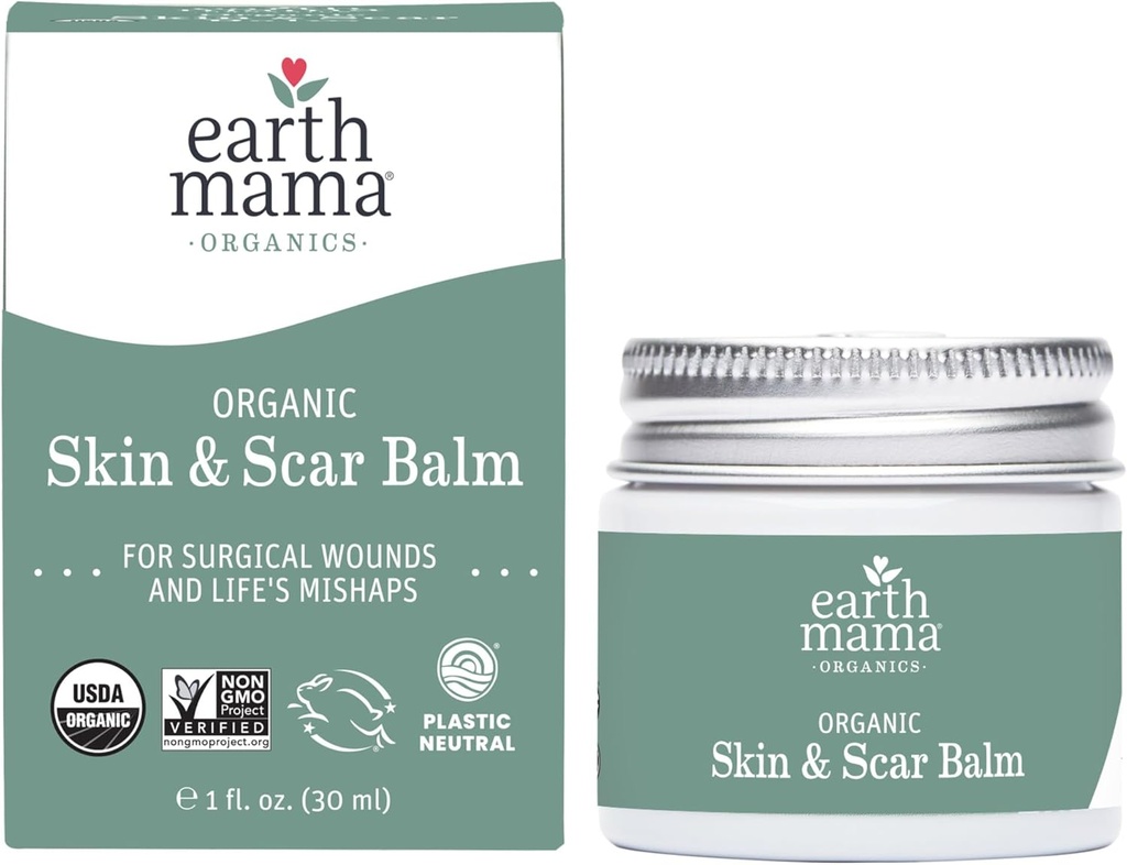 地球ママオーガニックスキン&スカーバーム |C-Section Recovery Skin Care オーガニックホホホバオイル、玉根オイル&ゴツコラのプレガンシーストレッチマークスカークリーム