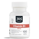 全食品市場、ビタミンB1 100mg、ビーガン、100錠による365