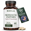 Proteolytic酵素 - トリプシン&Cymotrypsin - 組織の傷害から浮腫と炎症を軽減 - 消化器、組織、免疫の健康をサポート - 回復ブースト - サプリメント-60カプセル