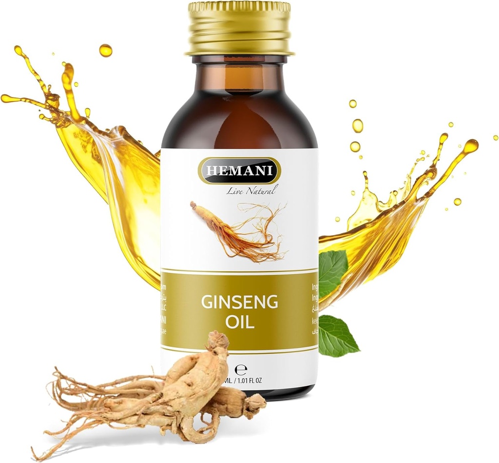 Hemani Ginsengオイル30ml、Aceite de Ginseng、毛およびスキン ケアのための100%の自然な草のGinsengの血清、栄養および再生の毛及び皮のための優れたGinsengオイル