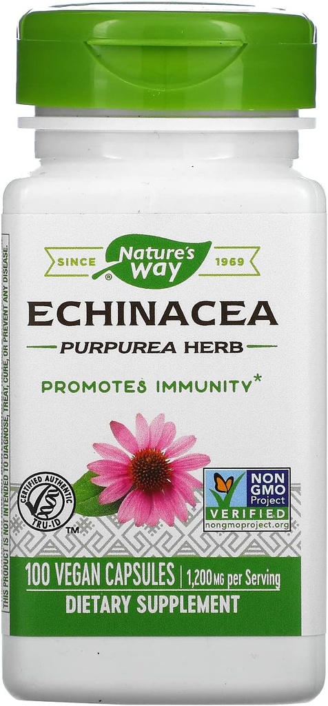 Nature's Way Echinacea Purpurea Herb, 1,200 Mg/サービング, 100 カウント