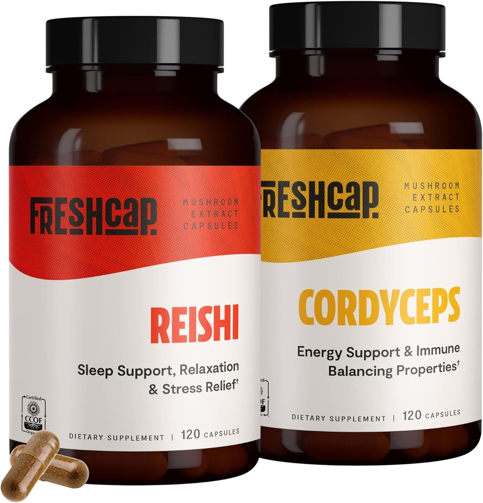 FreshCap、アダプトゲン・バンドル(Reishi Capsules and Cordyceps Capsules)