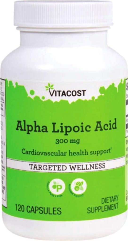 Vitacostアルファリポ酸 - 300 mg - 120カプセル