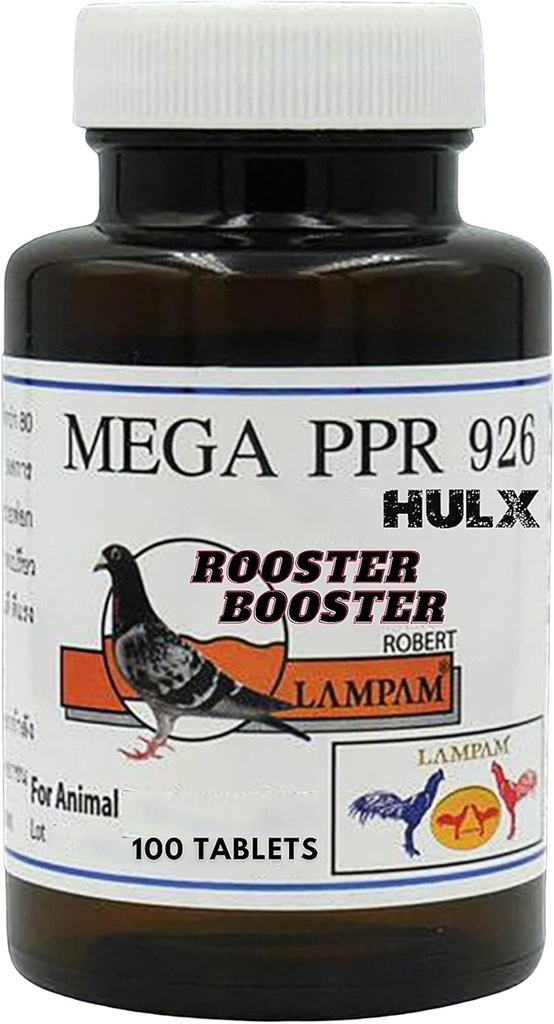 HULX メガ PPR 926 100 錠、Rooster ブースター ビタミンの健康の鶏の補足のビタミン B の複雑及び 80 のタイプ草のエキス サポート血、持久力の餌の鳥の Hen の食糧