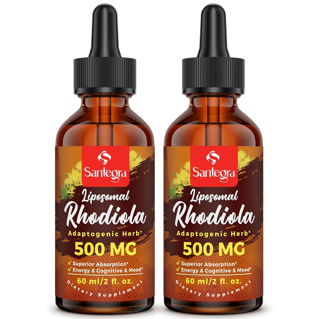 57,000 MG Liposomal活動的なRhodiola Roseaの補足、Rhodiolaの根のエキス、高吸収のための液体、RhodiolaのRootのエキスはエネルギー、圧力、気分、完全菜食主義者の、120 mlのためのチンキを打ちます