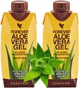 Forever Living Aloe Vera Gel® Minis (330mL/11.15oz 各) 99.7% 純粋なインナーリーフアロエベラゲル、追加保存剤はありません。 グルテンフリー(第2パック)