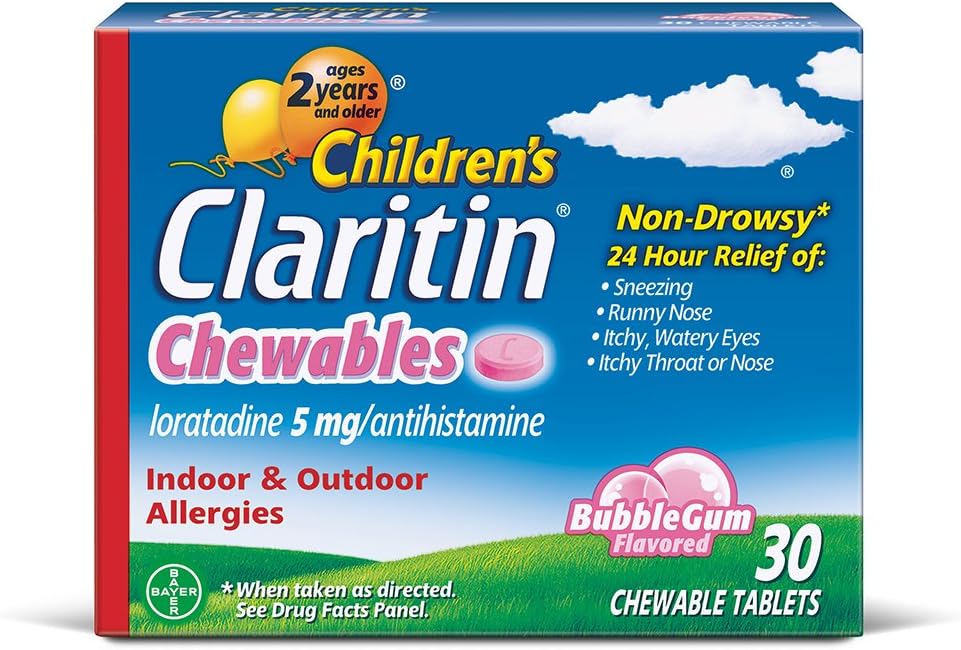 Claritin 子供のための 24 時間アレルギーの病気、非眠気のアレルギーの救助、30 の計算