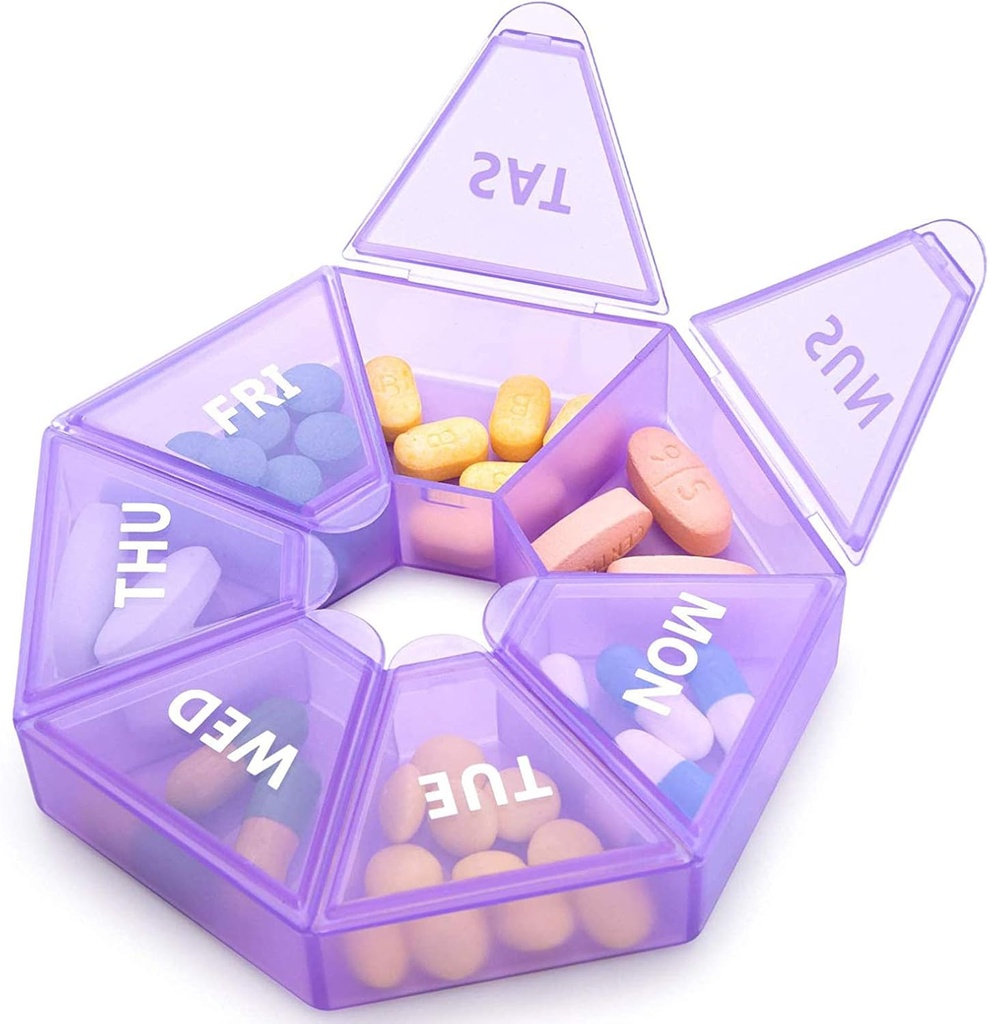 週刊の丸薬のオルガナイザーの大きい7日の丸薬箱のオルガナイザーのビタミンの魚油の丸薬の補足の関節炎の友好的