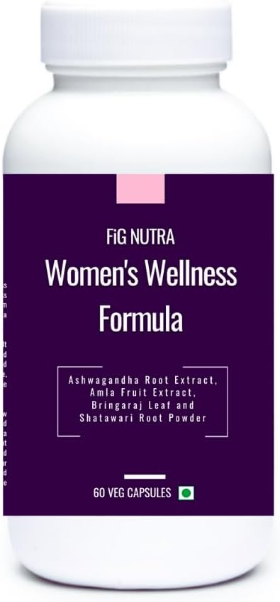 FiG Nutraの女性のウェルネスフォーミュラ - 活力、免疫、ストレスの軽減とホルモンバランスの包括的なサポート - 60ベジーキャップ