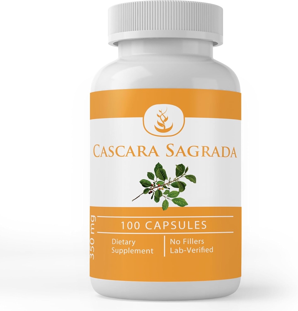 純粋で元の原料のCascara Sagradaのエキス(100のカプセル)は、常に純粋、注入口を欠きます