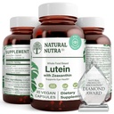 自然なNutra LuteinおよびZeaxanthinの補足は、視野の健康を維持し、目の細胞を保護します、Zeaxanthin及び異性体のレベルを高めます、サポート目の健康、グルテンフリー、大豆は20mg - 30カプセルを解放します