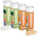 Drinklits Lemon-Lime & Orange Electrolyte Tablets (4) Tube Bundle | Citrus Hydration Combo Pack | Delicious Natural Flavors – 0g Sugar – Daily Use | 40 Servings - 10 Tablets Per Tube