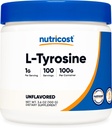 Nutricost L-Tyrosine Powder 100 グラム (100 サービング) - 1G per サービング