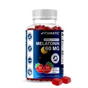 Vitamaticの砂糖の自由なMelatonin 60のmg - 60の菜食主義者のグミ -補足を形作るNon-Habit
