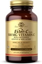 Solgar Ester-C Plus 500 mgビタミンC(Ascorbate Complex)、100野菜カプセル - Gentle&Non酸性 - 酸化防止剤&免疫サポート - 非GMO、ビーガン、グルテンフリー、コシャ - 100サービング