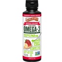 Barlean's Strawberry Banana Flaxseed Oil Liquid, ビーガンオメガ 3 6 9 子供のためのサプリメント & コールドプレスフラックスシードオイルから大人 2,968 ビーガンオメガのmg, ノンGMO&グルテンフリー, 8 oz
