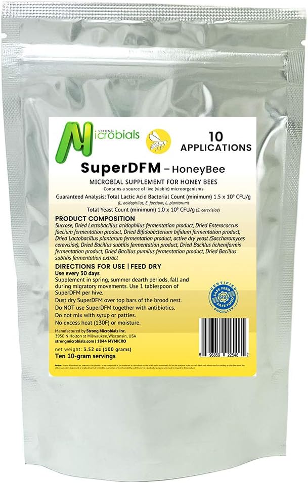 HoneyBee, Probiotic Supplement for Bees, 10 Applications