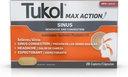 TUKOLの最高の行為のSinus、苦痛、頭痛の救助、 Expectorant、非眠気、20の計算のための混雑及び圧力小冊子