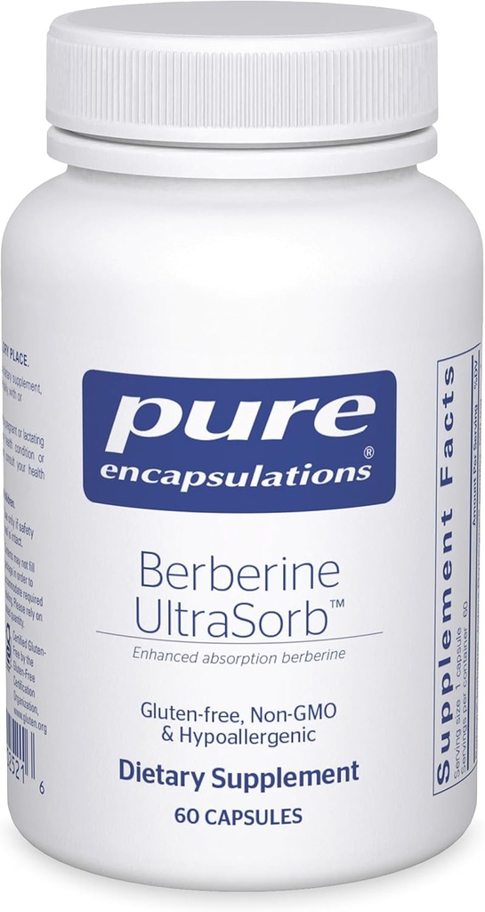 純粋なカプセル封入 Berberine UltraSorb - 高められた吸収のBerberine Phytosome 550のmg -サポートMetabolic及びCardiometabolic健康* - 60のカプセル