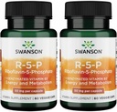 Swanson R-5-P (リボフラビン-5-Phosphate) - ビタミンB2サプリメント エネルギー、代謝とビジョンの健康 - 自然ウェルネスフォーミュラ - (60カプセル) (2パック)