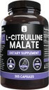 PURE ORIGINAL INGREDIENTS L-Citrulline DL-Malate 2:1 (365カプセル) マグネシウムまたはライスフィラーなし、常に純粋で、実験室は確認しました