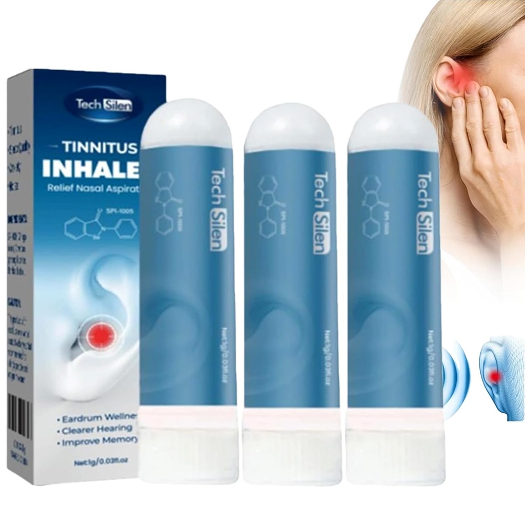 Tinnitus、Techsilen Tinnitus Inhaler、Tinitus Inhaler、Tinnitusのリング イヤー、Echoease Tinnitusの吸入器のためのTechsilen (3 PC)