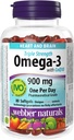 Webber NaturalsのCoQ10の腸上塗を施してある900のmg Omega-3 (EPA•DHA)の三重強さOmega-3、100のmg CoQ10の80caps