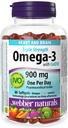 Webber NaturalsのCoQ10の腸上塗を施してある900のmg Omega-3 (EPA•DHA)の三重強さOmega-3、100のmg CoQ10の80caps