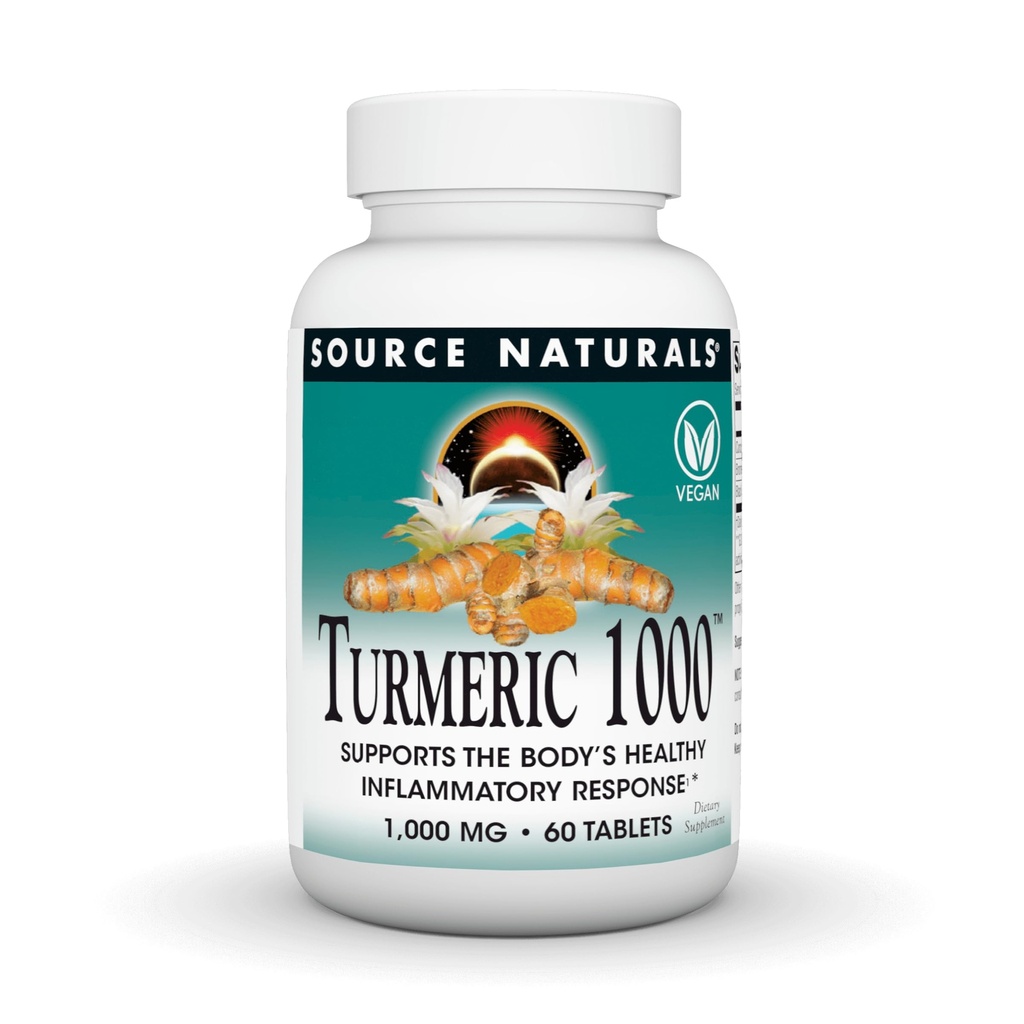 源のNaturalsのTurmeric 1000はボディの健康な炎症抑制の応答*、1,000mg - 60のタブレットを支えます