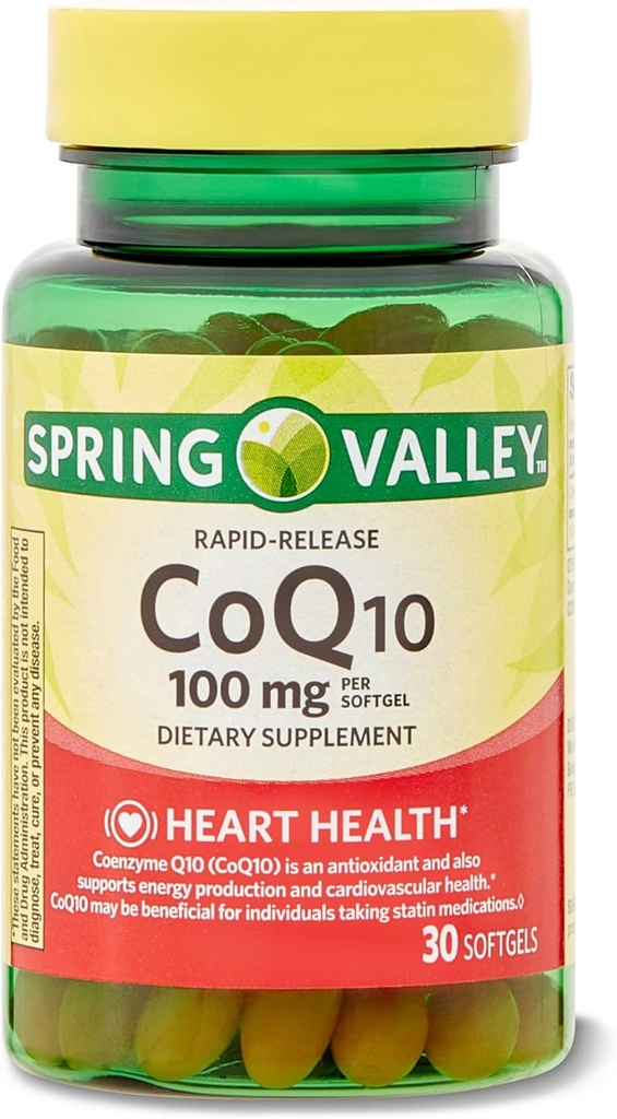 急速なRelease CoQ10の食事療法の補足、100のmg、30の計算