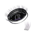 Lashify Curl 12mm Gossamer Eyelash Extensions Refill in Ombre Purple, Easy DIY False Lashes for a Natural Look
