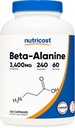 Nutricost Beta-Alanineカプセル3400mg、240カプセル(60サーブ) - ポテトアランナイン、グルテンフリー&非GMO、キャップあたり850mg